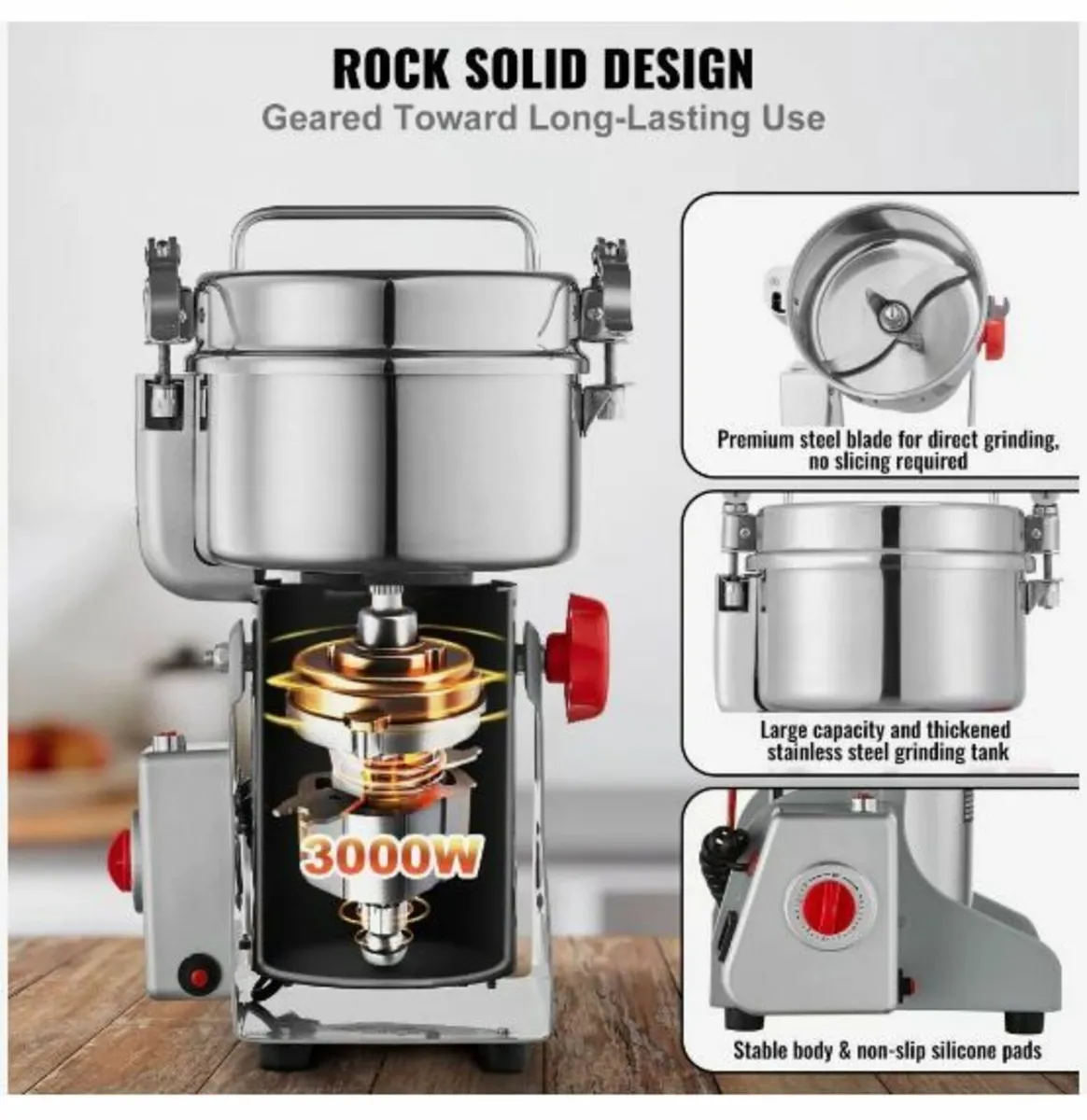 1000g Electric Grain Mill Grinder - Image 2