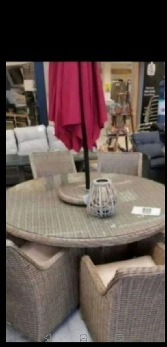**CLEARANCE** Brand New Basket Rattan 6 Seater - Image 1