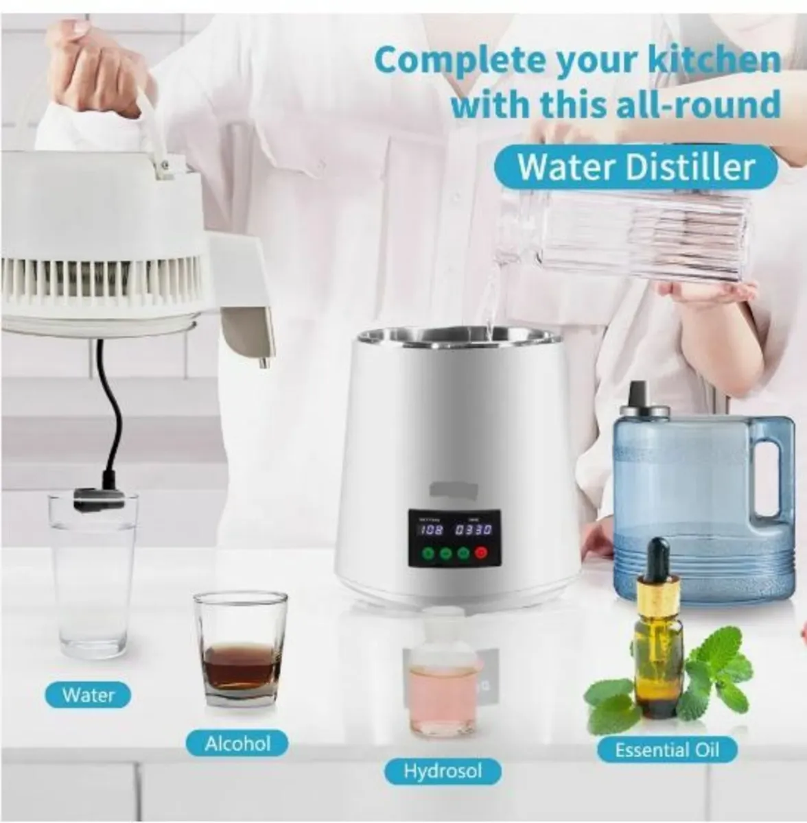 4L Water Distiller 1L/H Distilled Water - Image 3