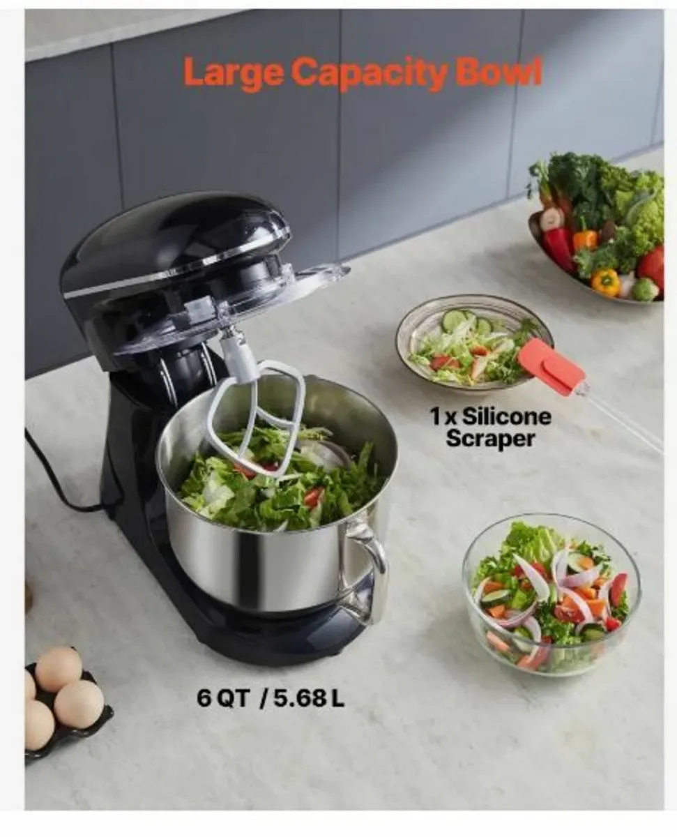 Stand Mixer, 6 QT Dough Mixer - Image 4