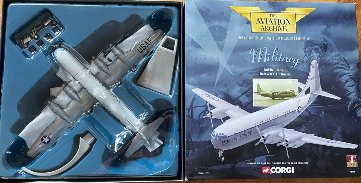 LARGE Boeing C-97G USAF Diecast Model Airplane - Image 2