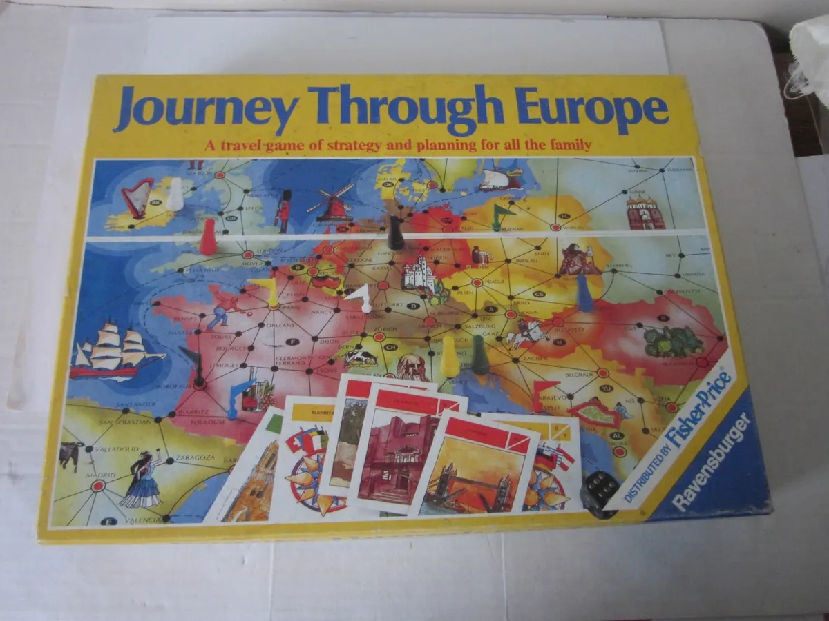 Journey Through Europe Board Game 1982 - Image 1