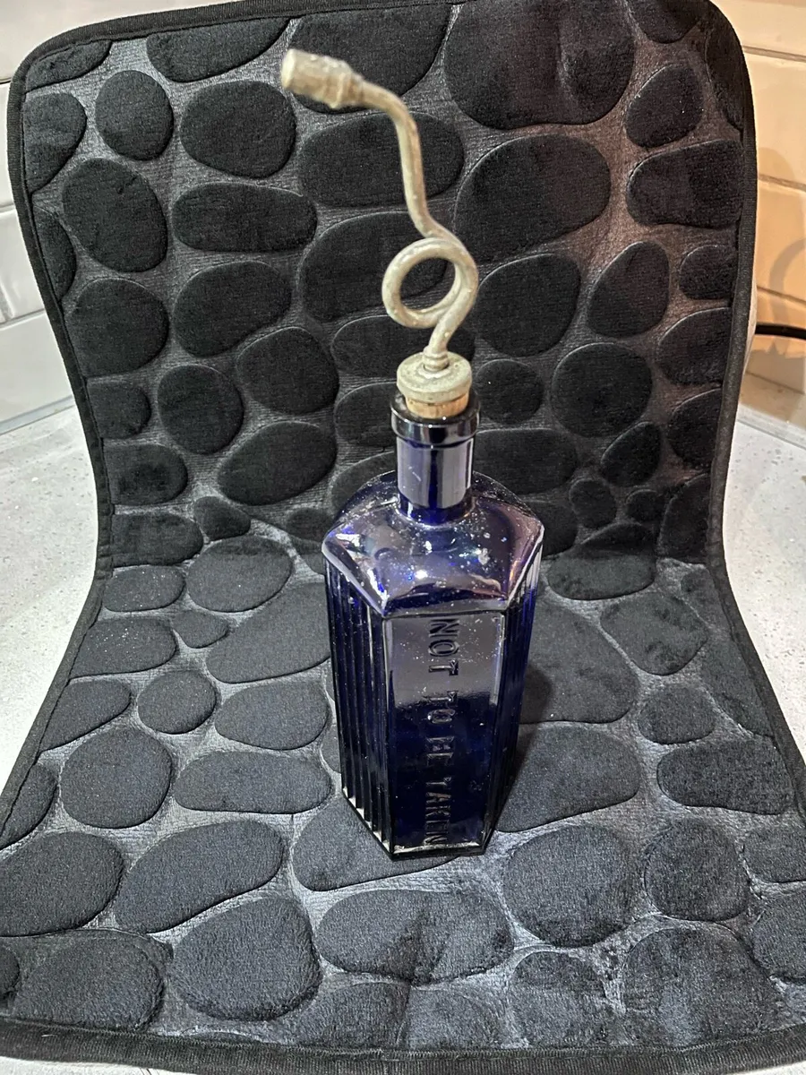 Antique Hexagonal Poison Bottle - Image 2