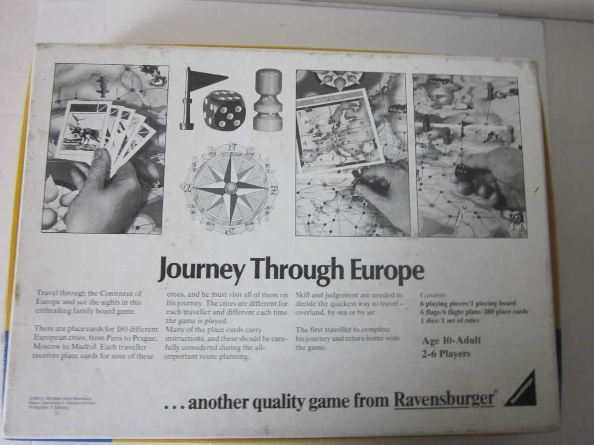 Journey Through Europe Board Game 1982 - Image 2