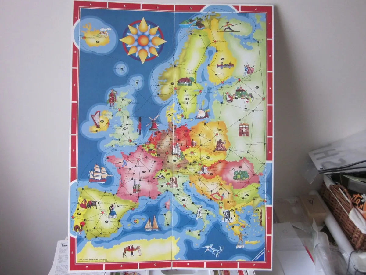 Journey Through Europe Board Game 1982 - Image 4