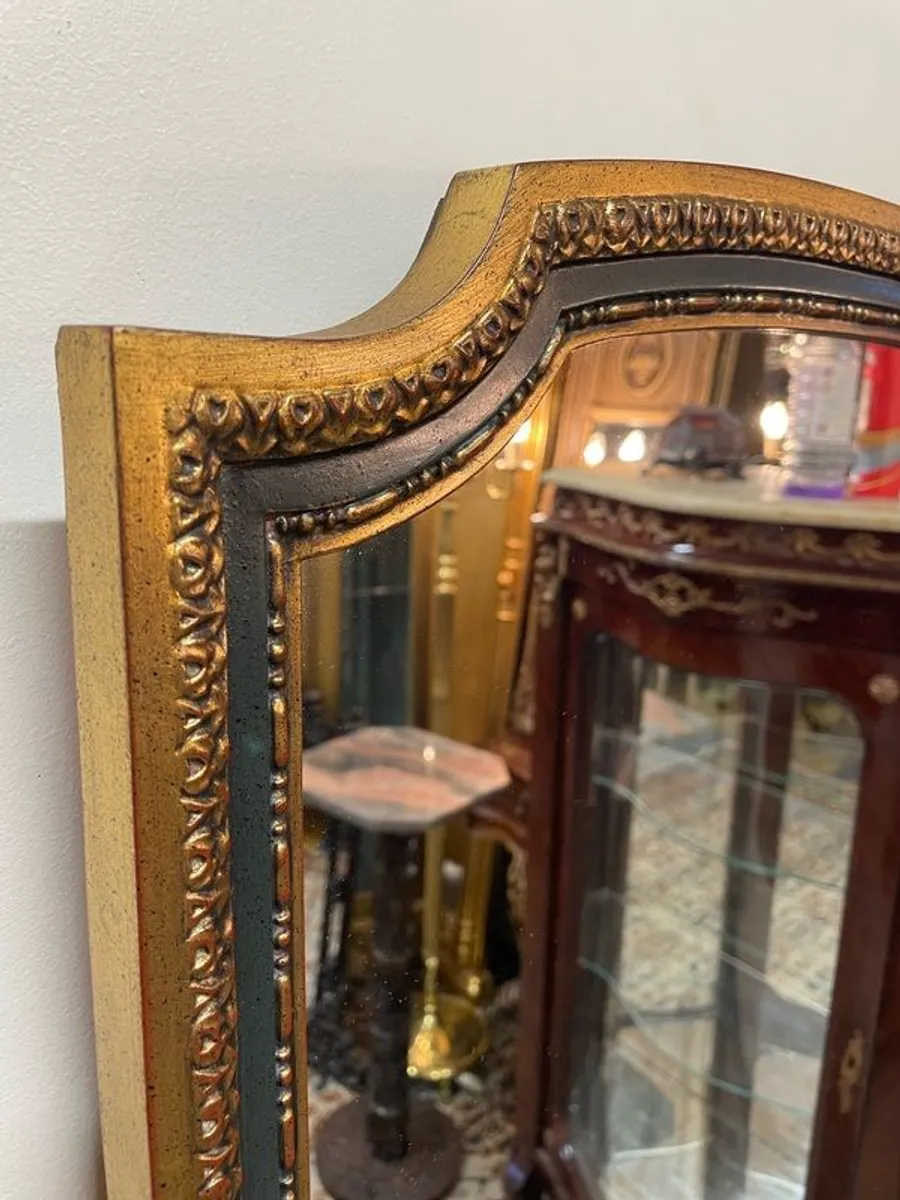 Parcel and Gilt Wood Vintage French Mirror - Image 4
