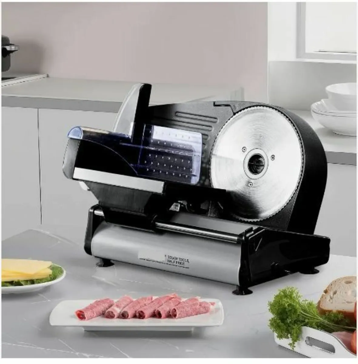 Meat Slicer, 7.5 inch Electric Deli Food Slicer - Image 4