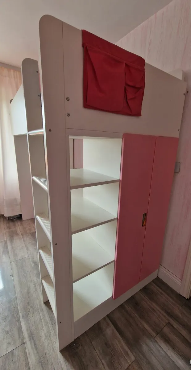 Ikea stuva loft bed with desk  and wardrobe - Image 2
