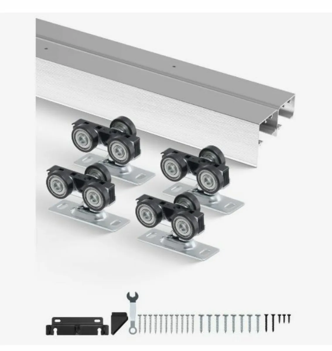 Bypass Door Hardware, 6ft Heavy Duty - Image 1