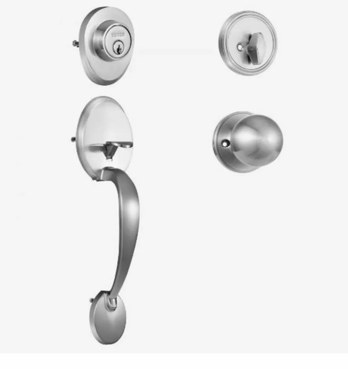 Front Door Handle and Deadbolt Set - Image 1