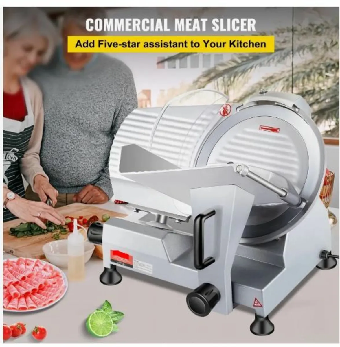 Commercial Meat Slicer, 240W Electric - Image 2