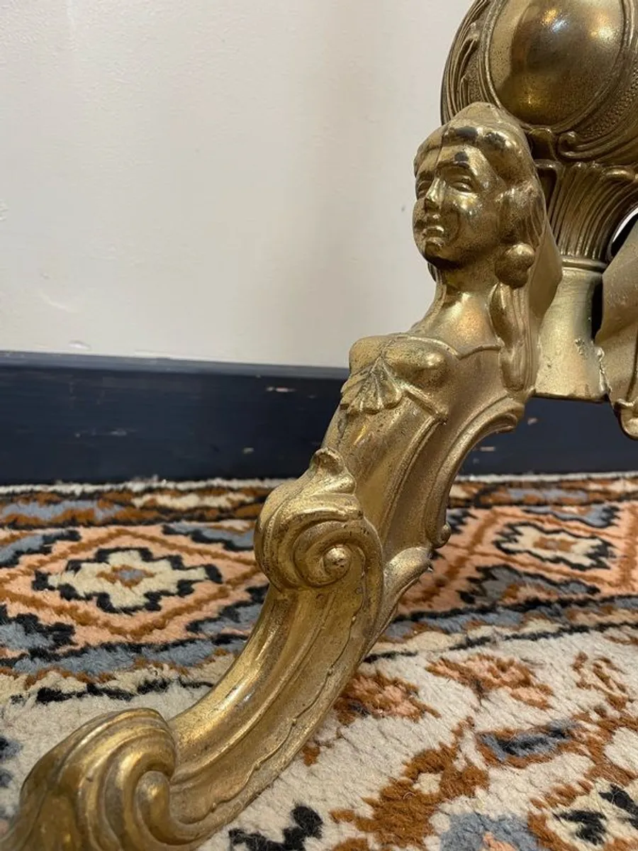 1970s Hollywood Regency Design Brass Floor Coat Rack - Image 3