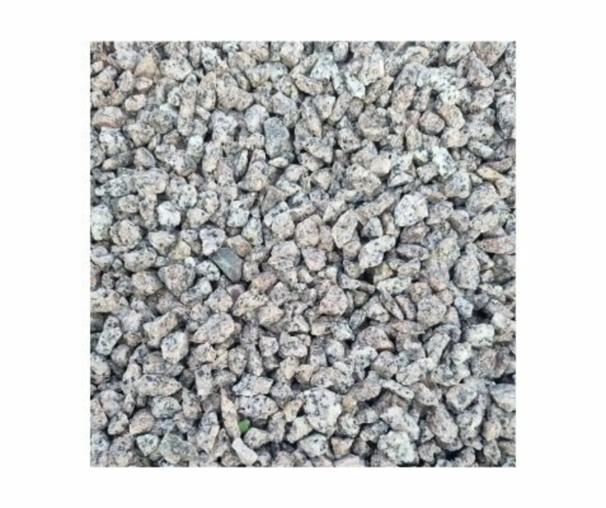 Decorative Gravel in a Bulk Bag Black Grey Granite