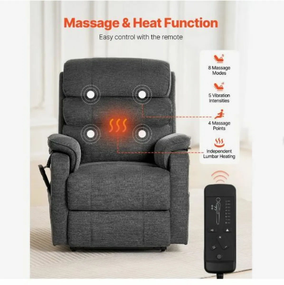 Power Lift Recliner Chair, Lift Chair - Image 4
