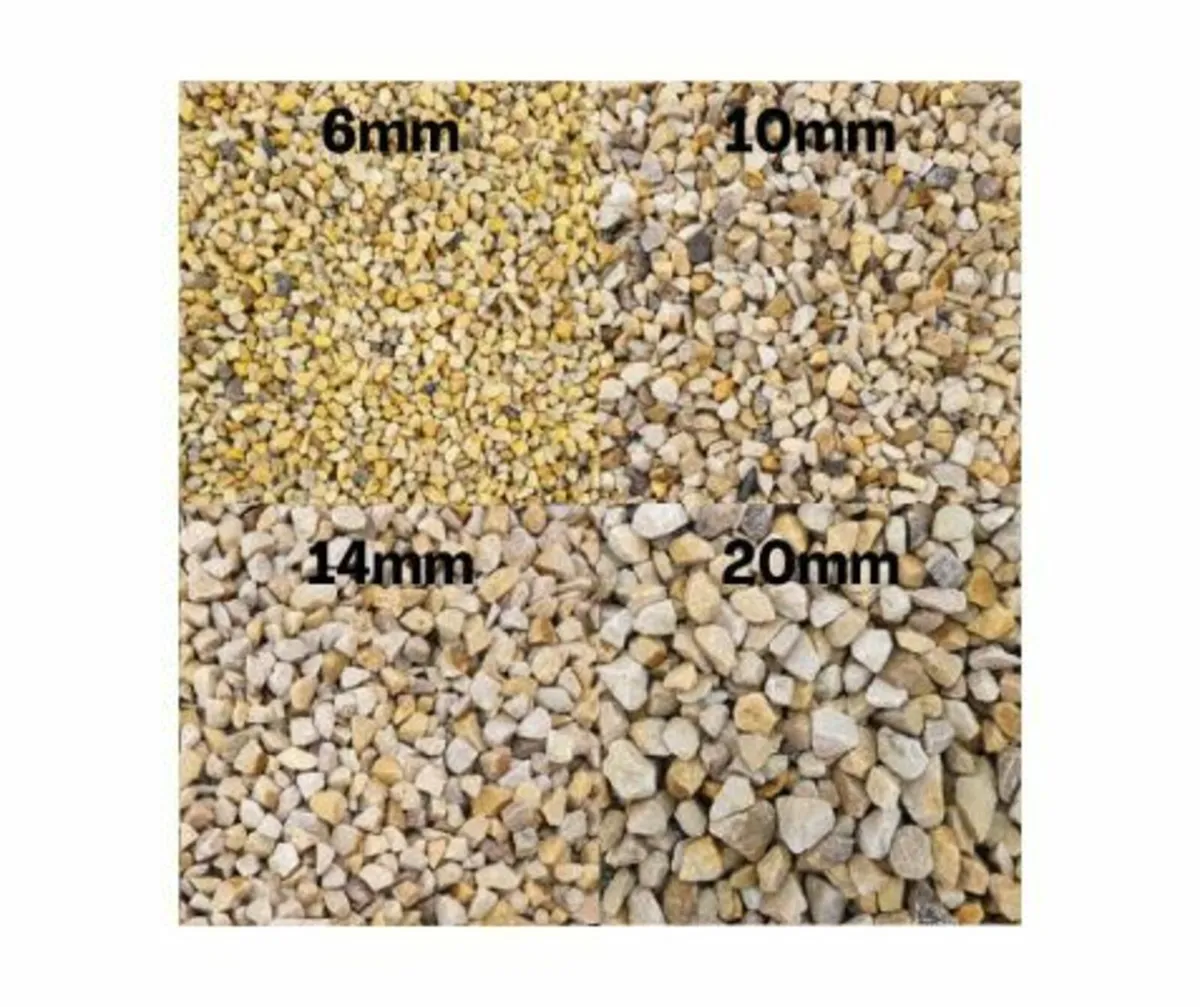 Decorative Gravel in a Bulk Bag Glenview Lite Gold - Image 1