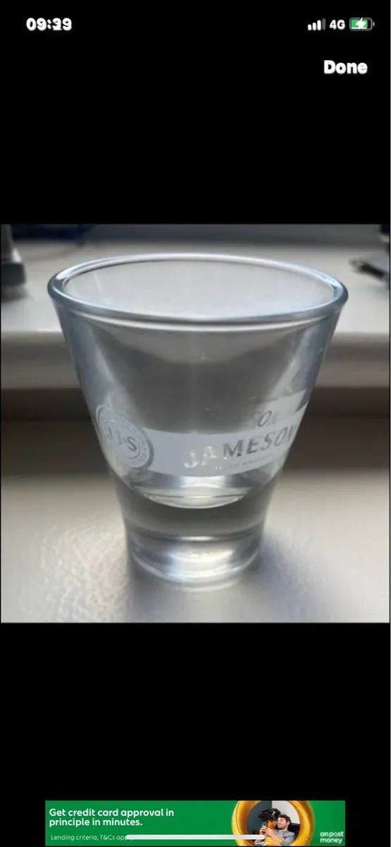 Irish/ Scotch Whisky Shot Glasses - Image 1