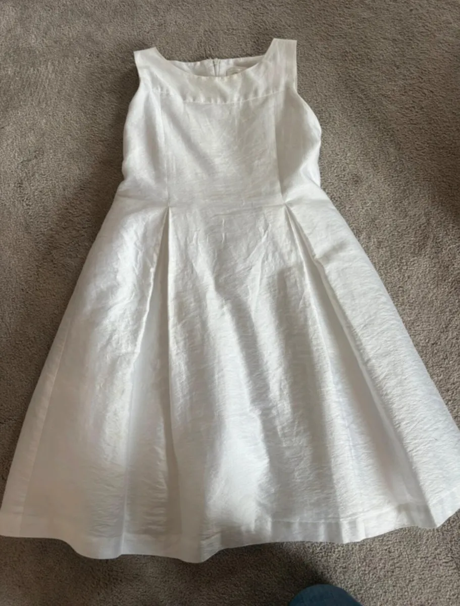 Communion dress, bolero, veil and headpiece - Image 2