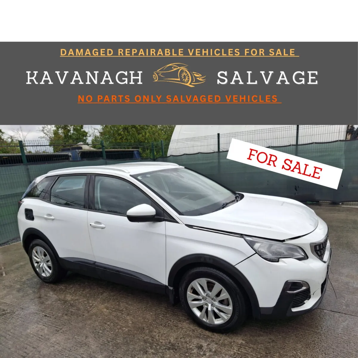 2017 Peugeot 3008 Diesel Light Damage - Image 1