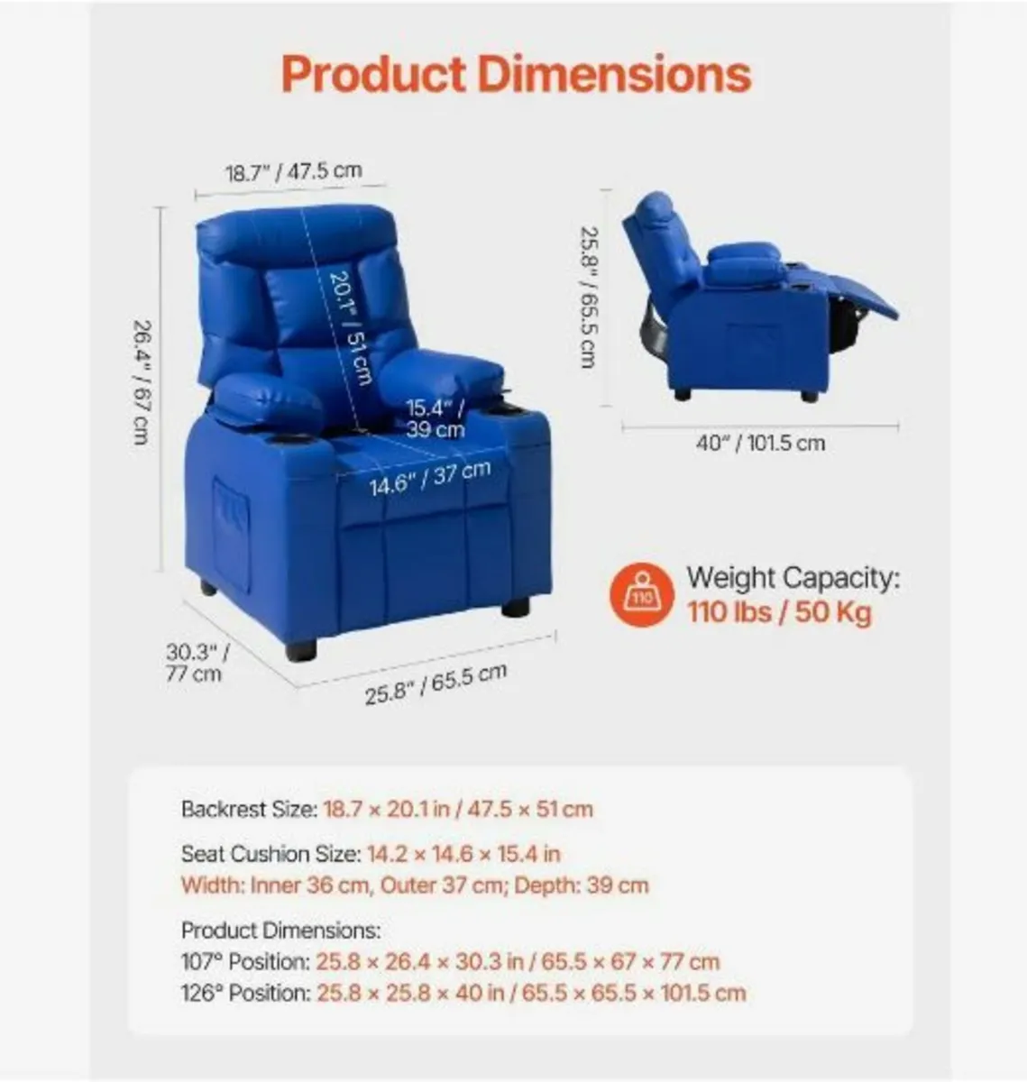 Kids Reclining Chair - Image 3
