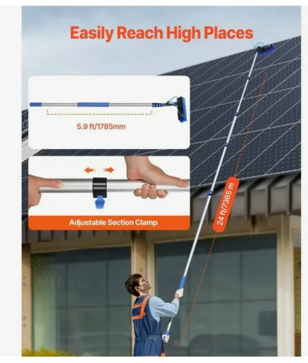 Water Fed Pole Kit, 7.3m Solar Panel - Image 3