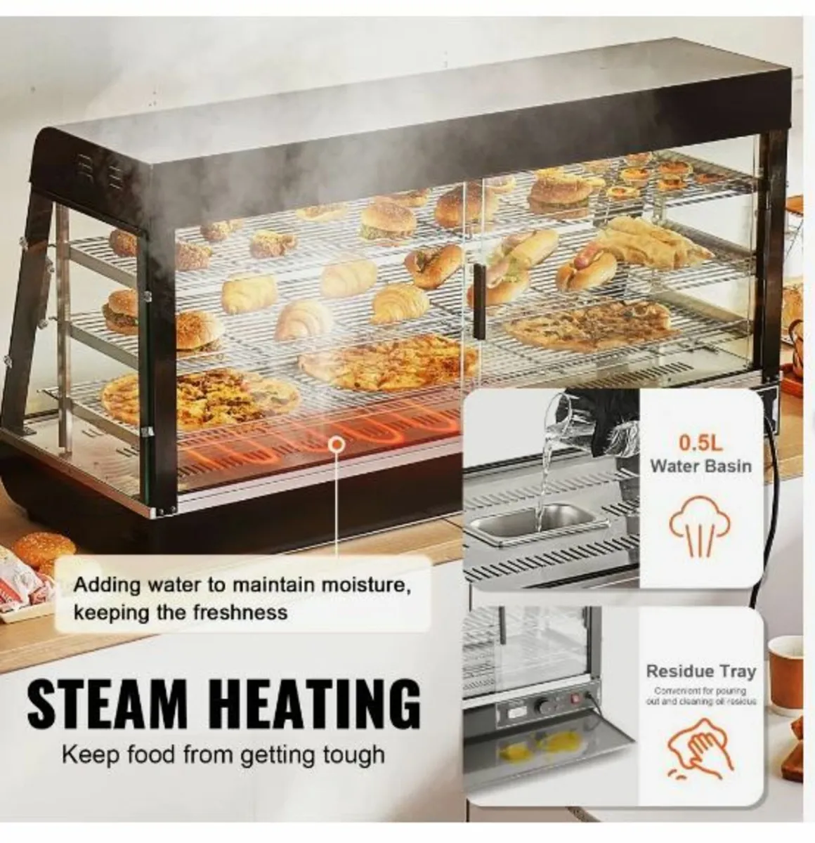 3-Tier Commercial Food Warmer - Image 4