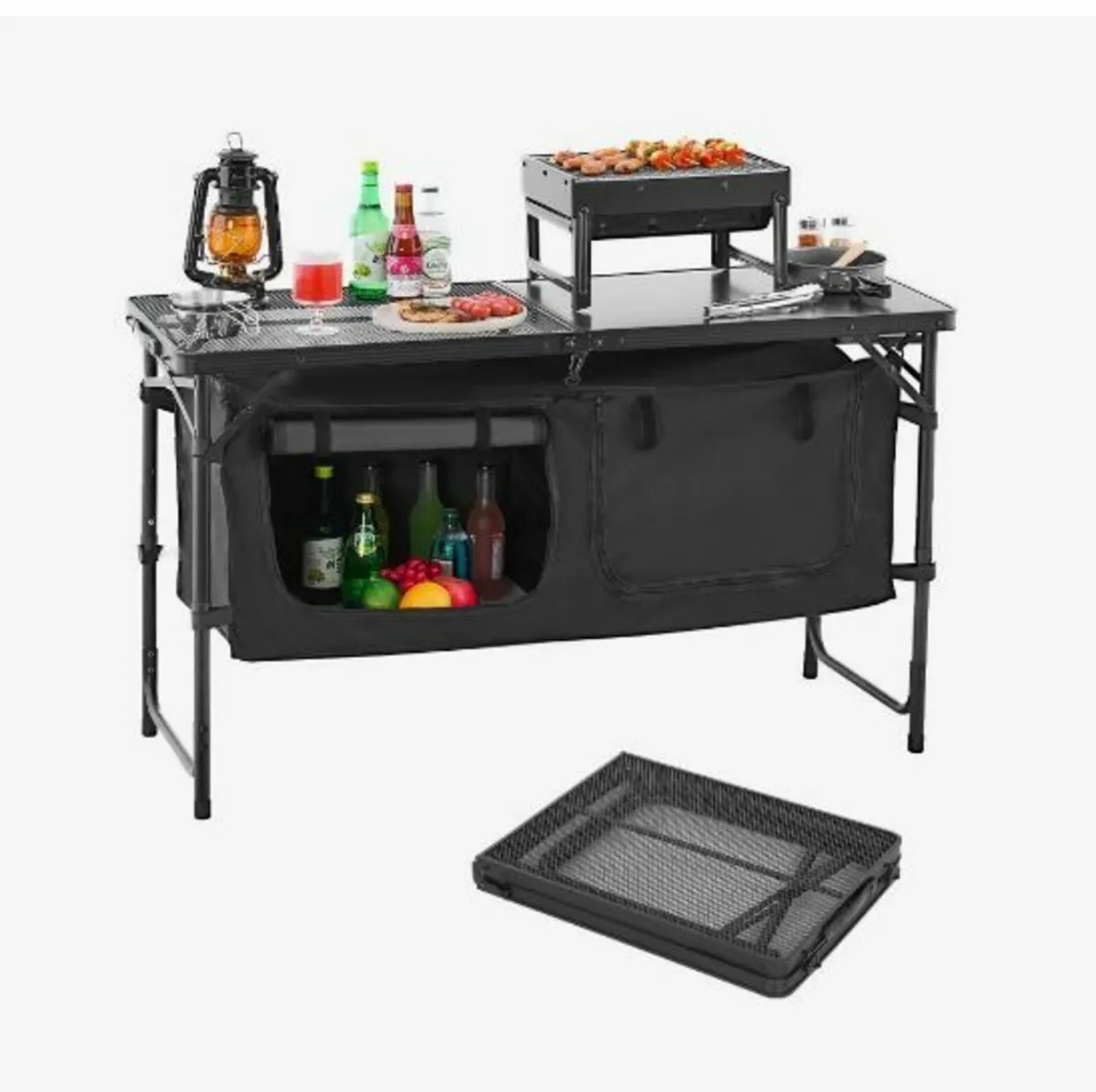Camping Kitchen Table, Folding Outdoor - Image 4
