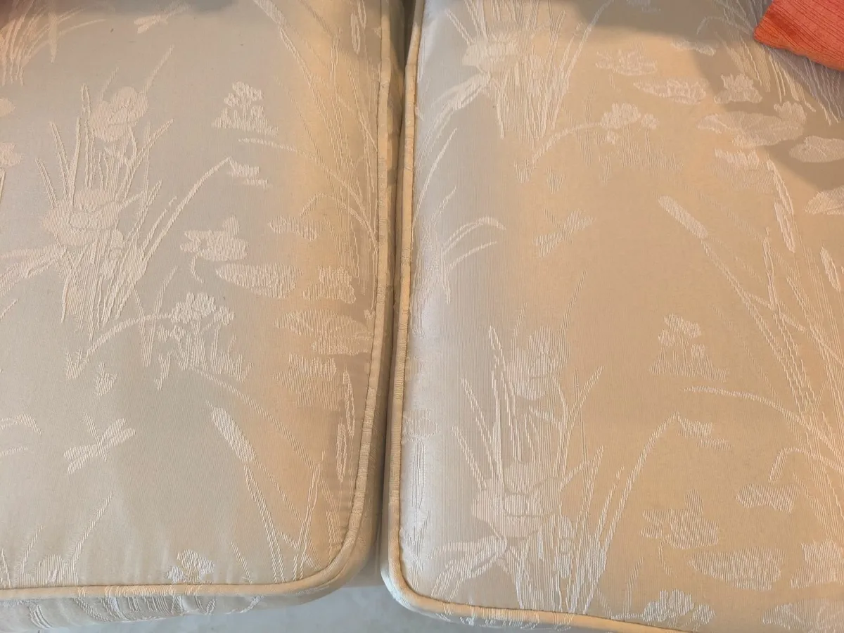 2 Seater Cream Sofa Couch - Image 3