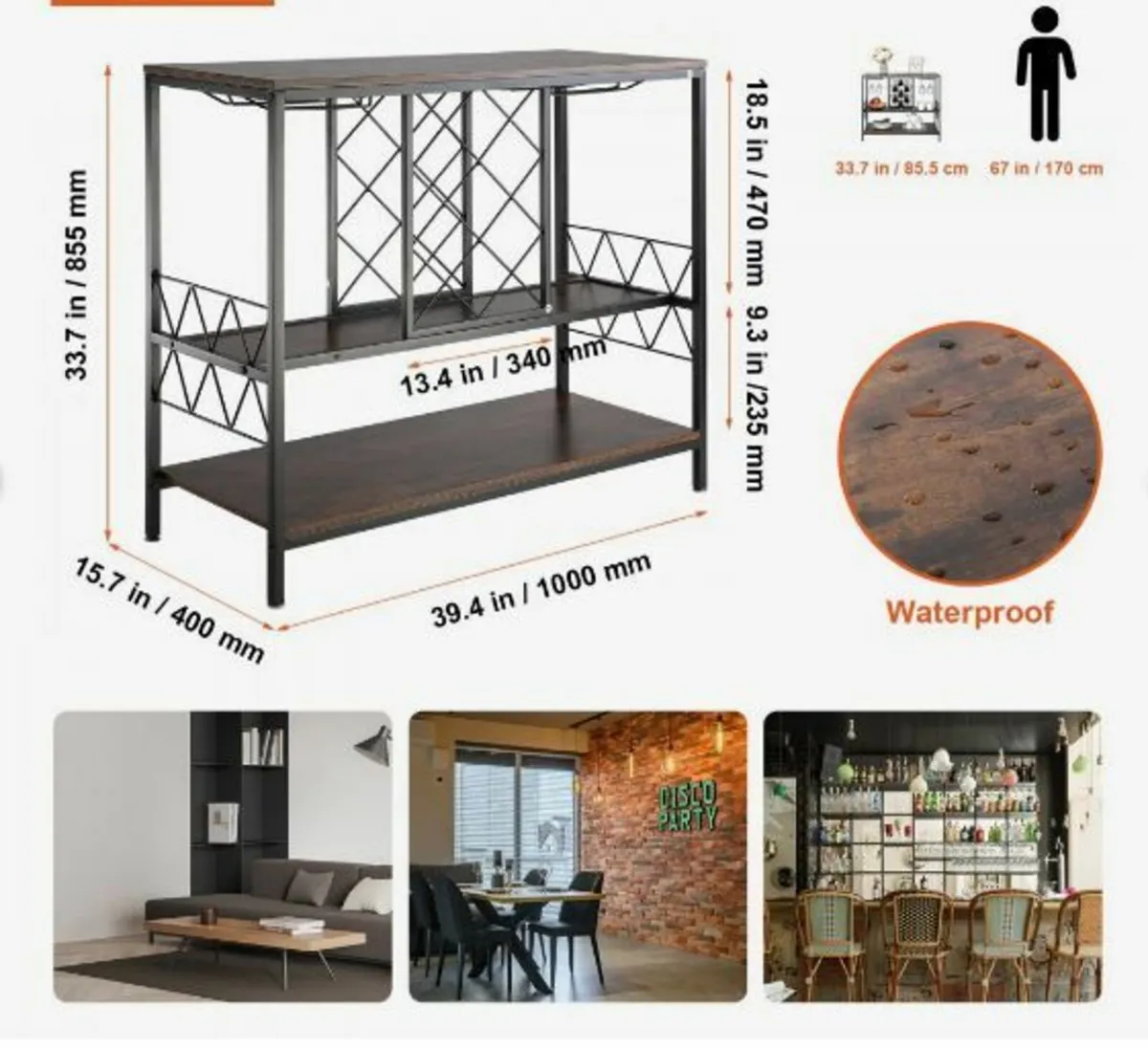 40 Inch Industrial Bar Cabinet - Image 4