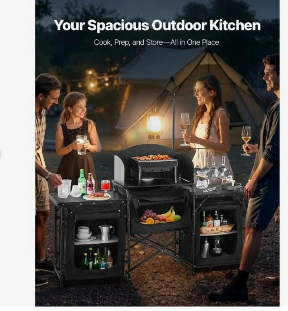 Camping Kitchen Table, Outdoor Camp - Image 2