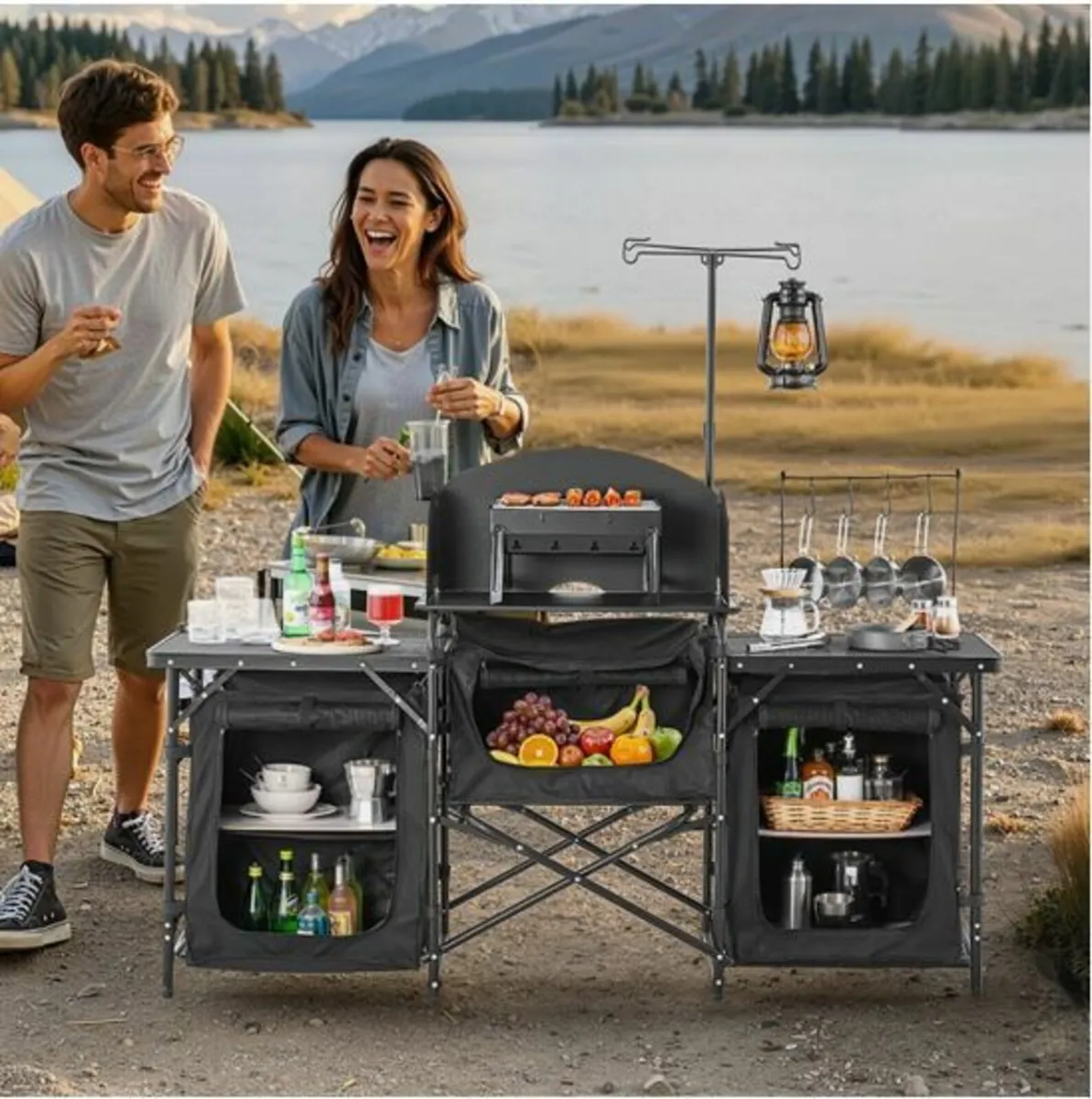 Camping Kitchen Table, Outdoor Camp - Image 4