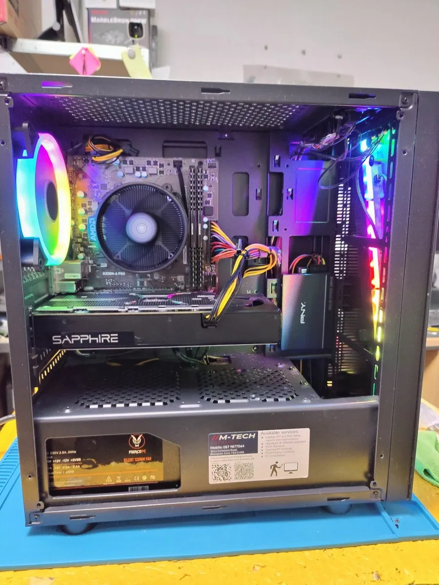 Custom Built Gaming PC Ryzen/16GB/SSD+HDD/Radeon/W - Image 3