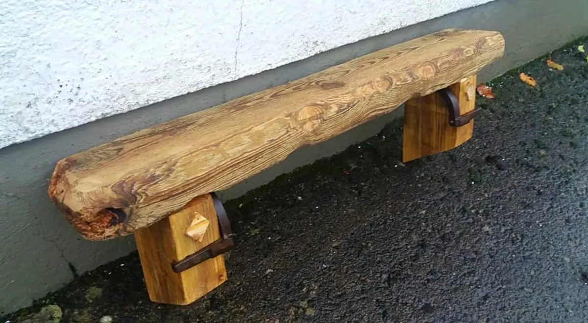 Rustic Driftwood Floating Mantel / Shelf - Image 2