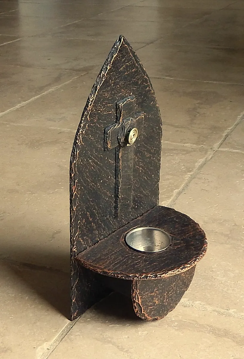 Handcrafted Slate Holy Water Font - Image 2