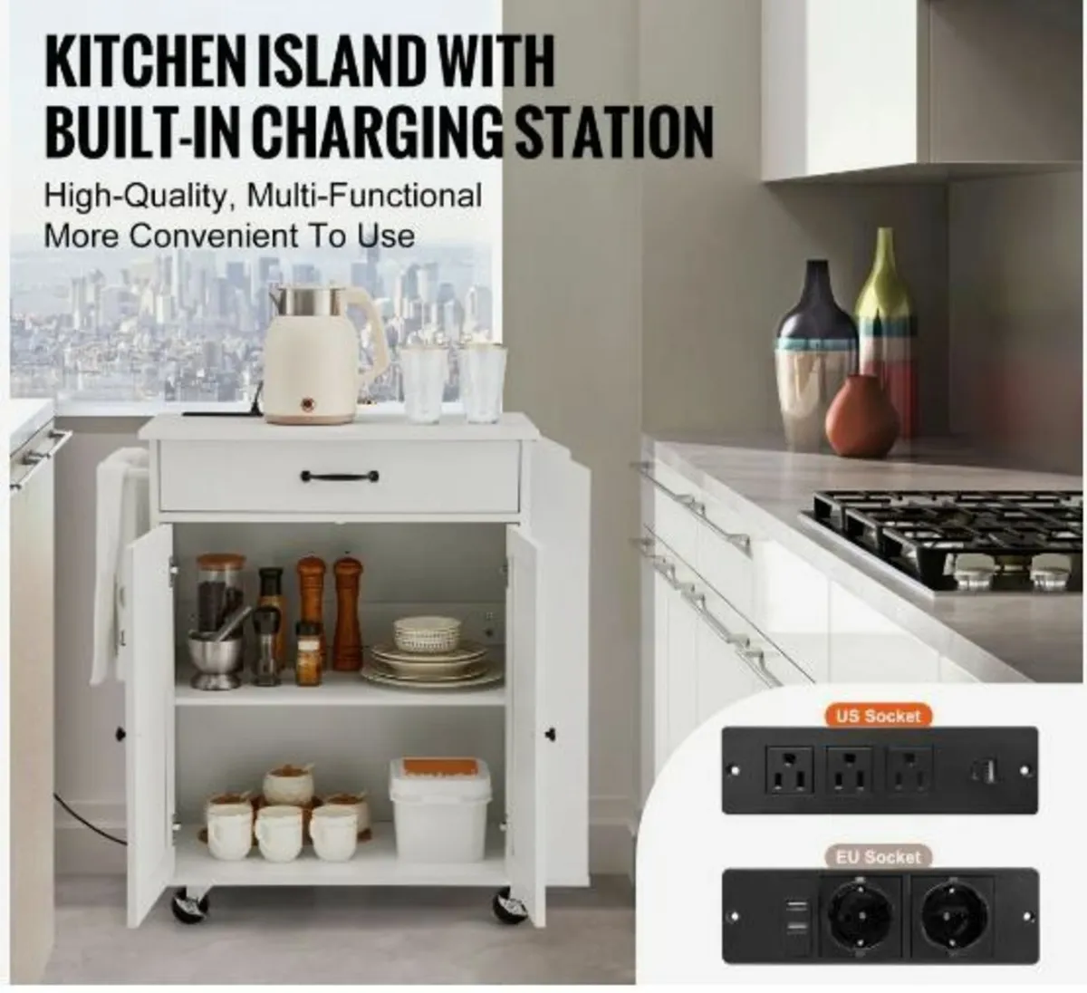 Kitchen Island Cart - Image 2