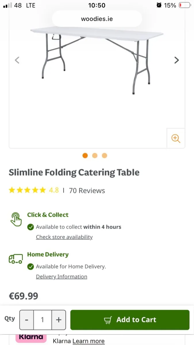 Folding table - Image 1