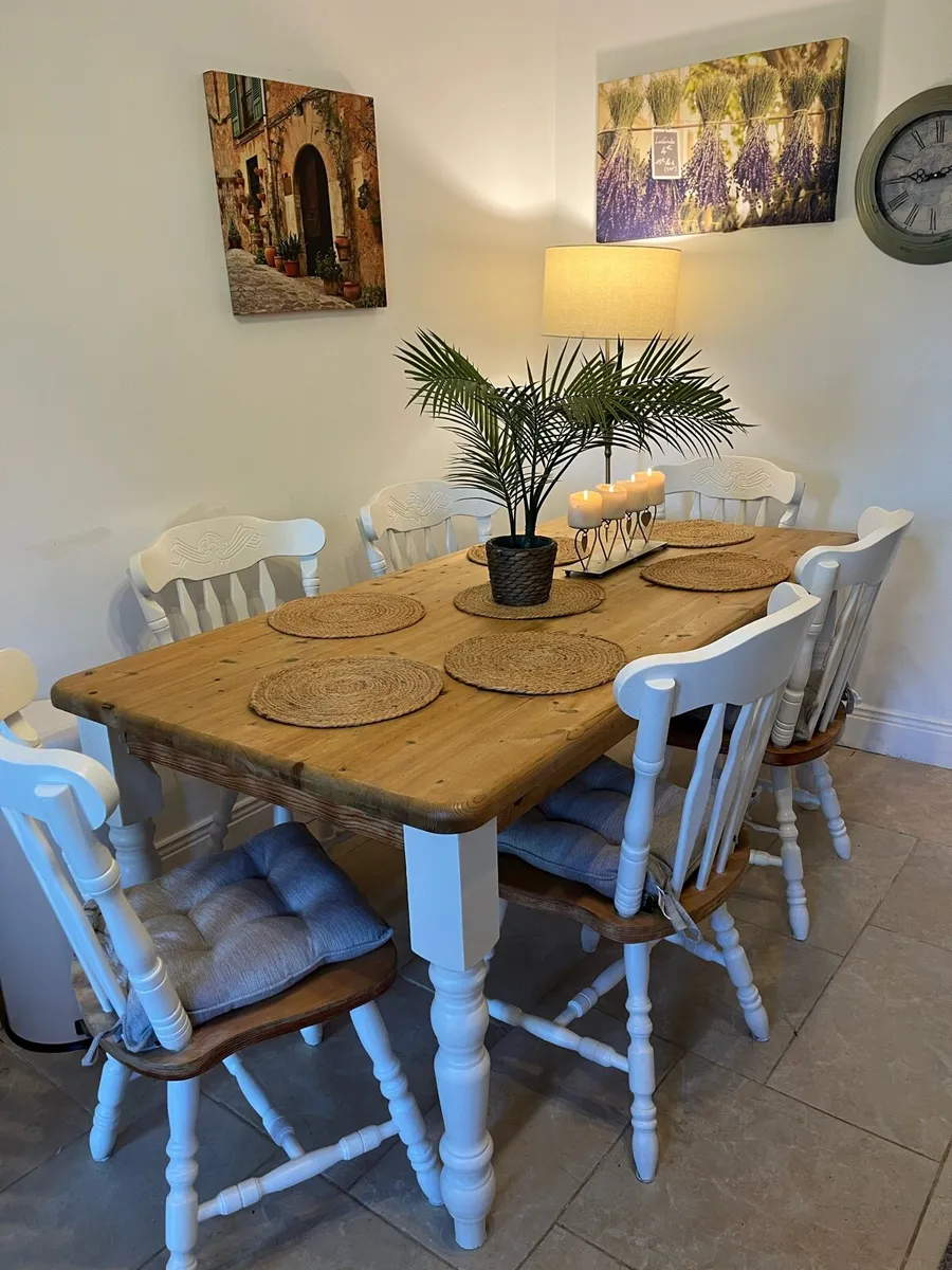 Farmhouse Table and chairs - Image 1
