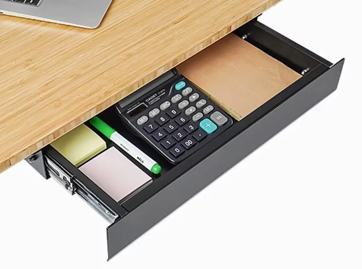Flexispot slim under desk mounted storage drawer - Image 3