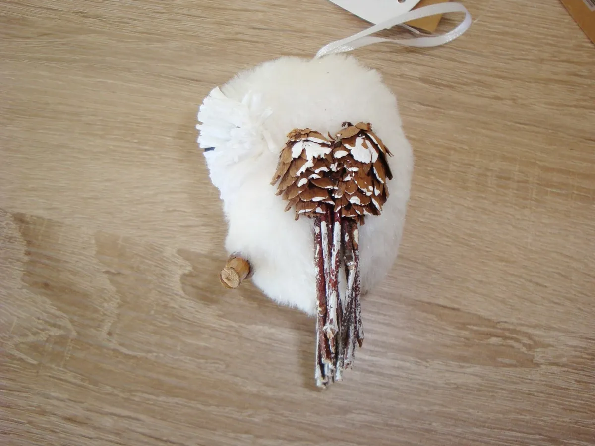 Christmas tree hanging white owls - NEW - Image 3