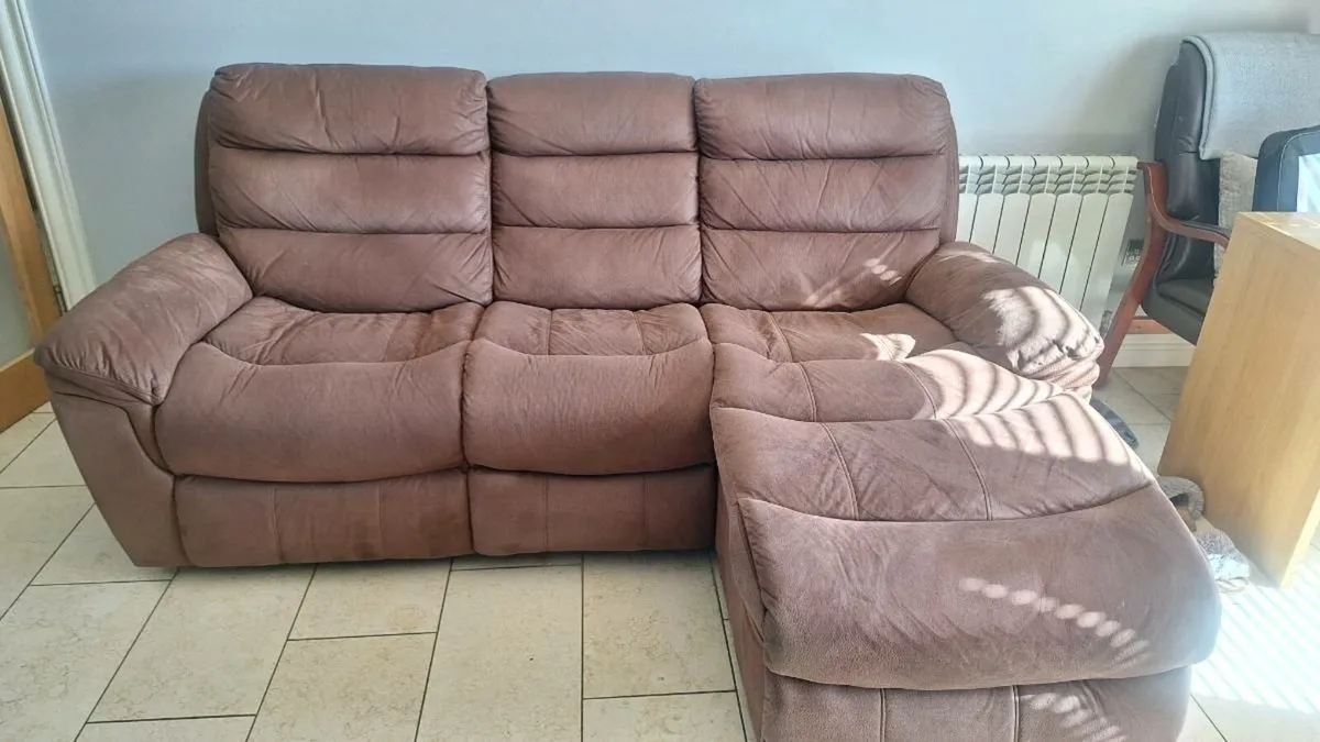 Reclining couch and chair - Image 3