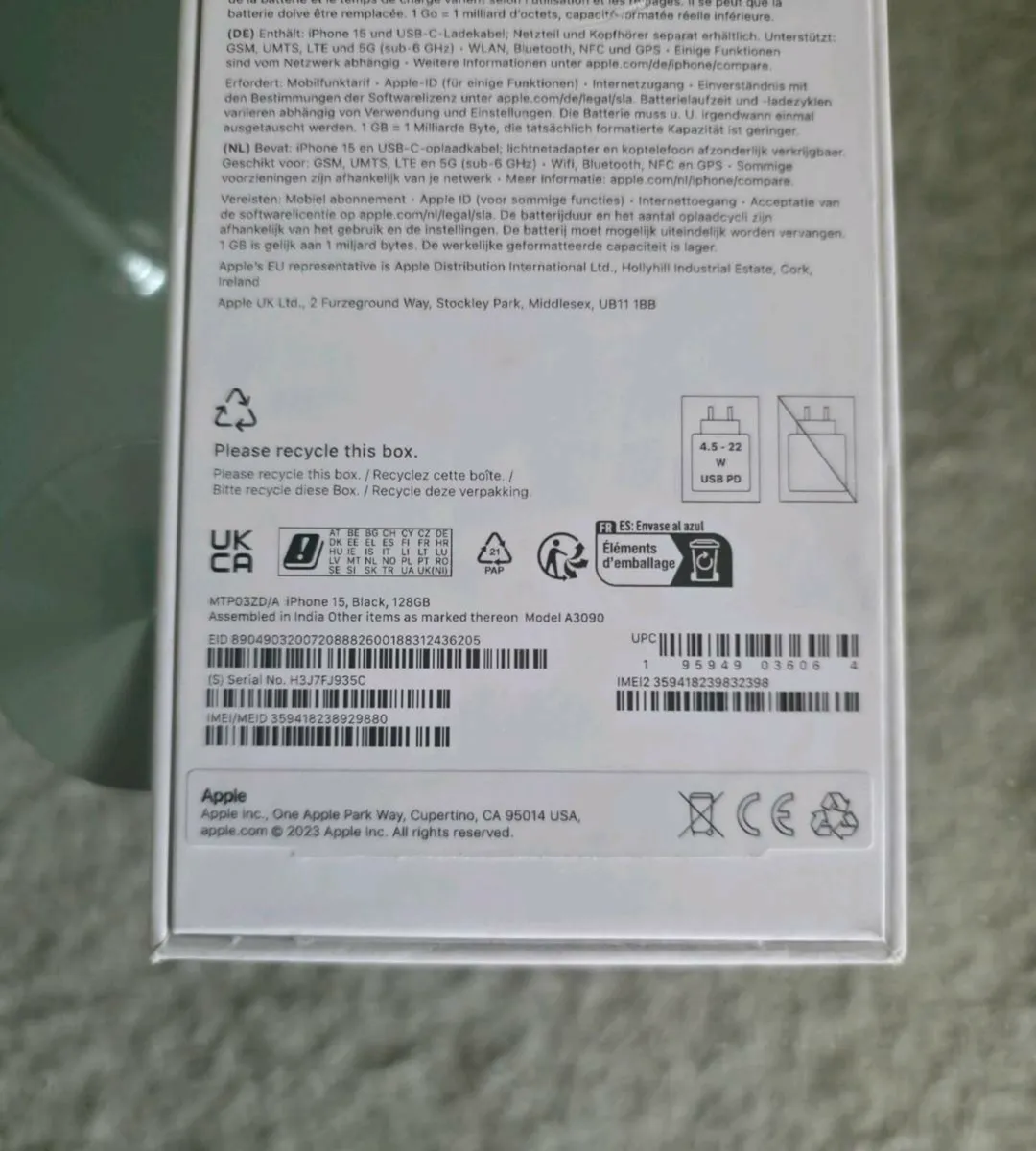 Apple Iphone 15 128GB - Image 2