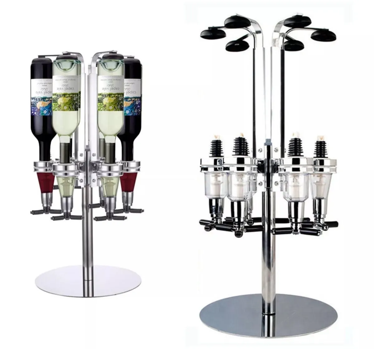 6 Bottle Rotary Home Bar Drink Optic Dispenser NEW - Image 1