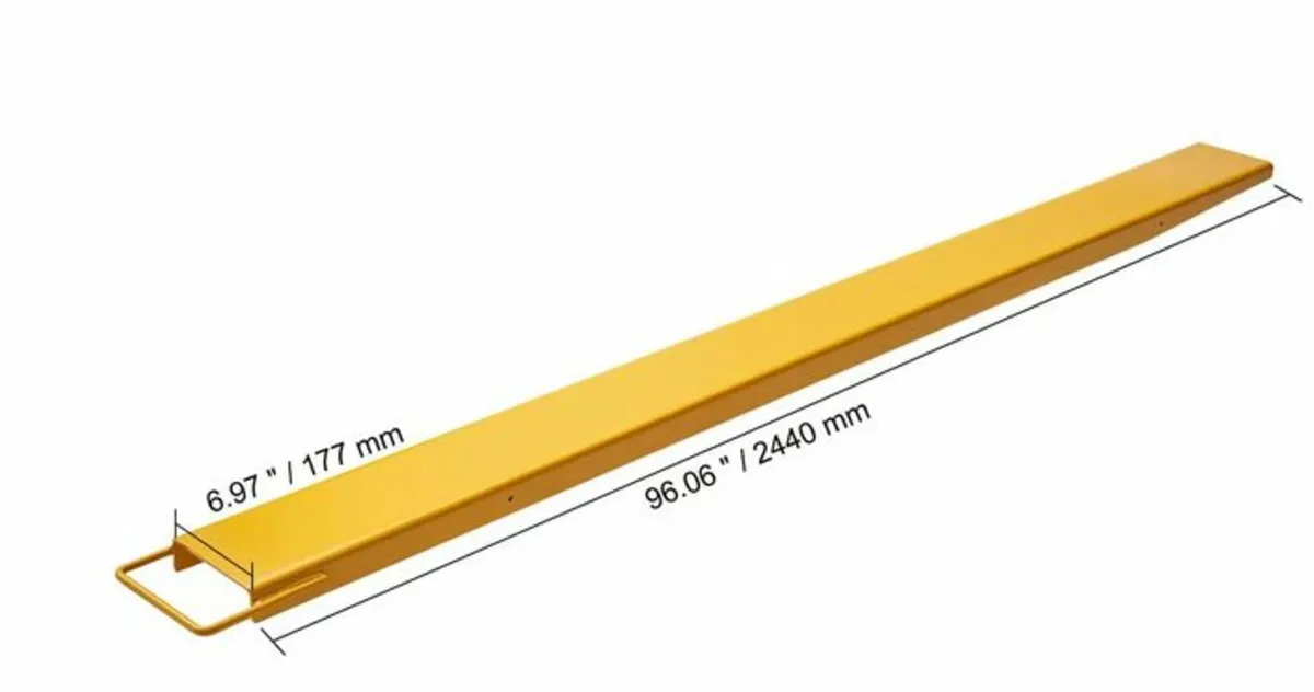 8ft Pallet Fork Extensions, 6.5in wide - Image 2