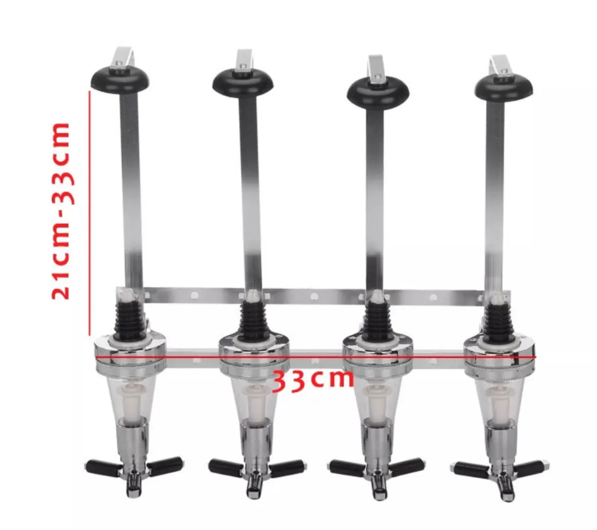 4 Bottle Wall Mounted Optic Dispenser Home Bar - Image 2