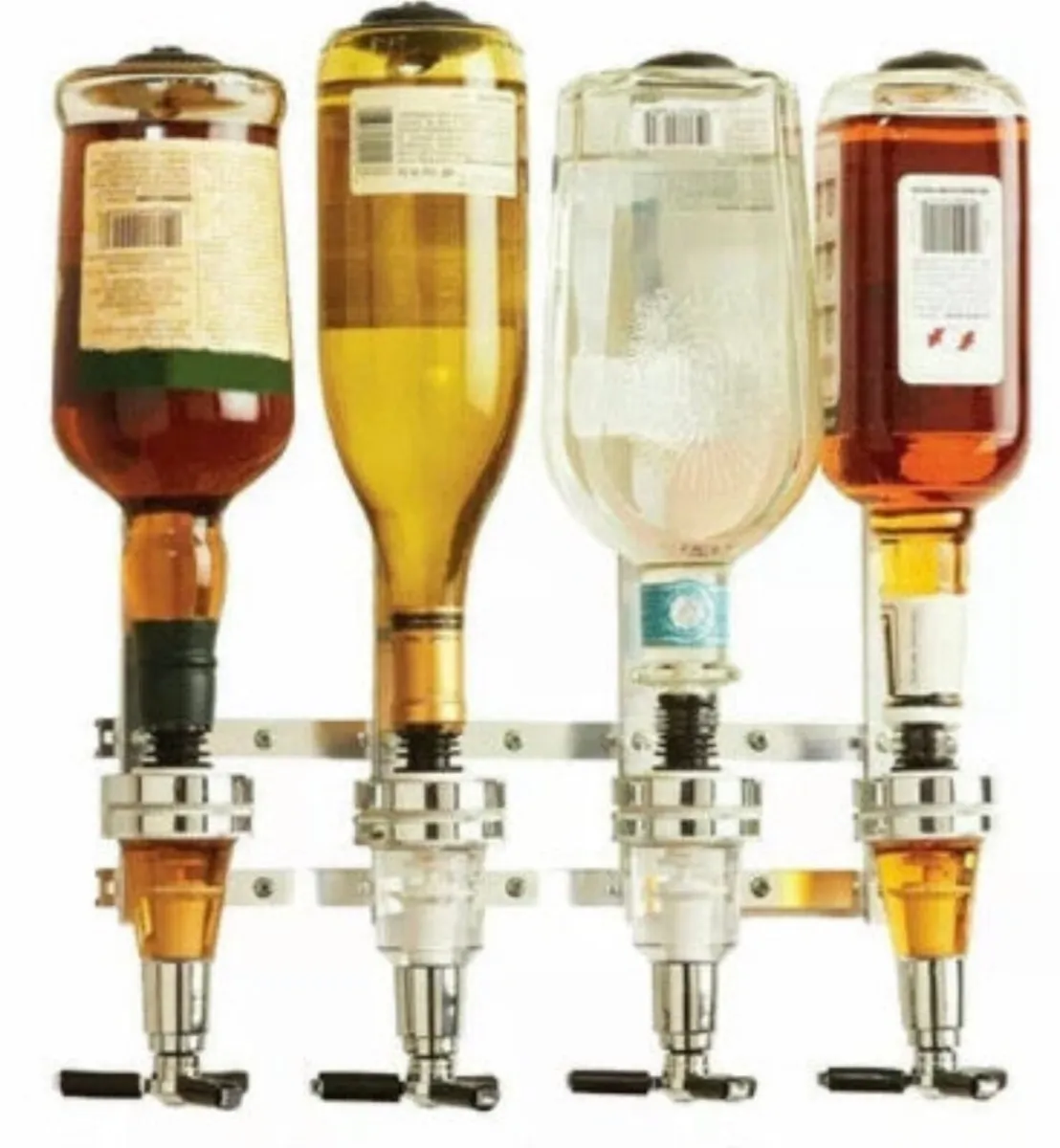 4 Bottle Wall Mounted Optic Dispenser Home Bar - Image 3