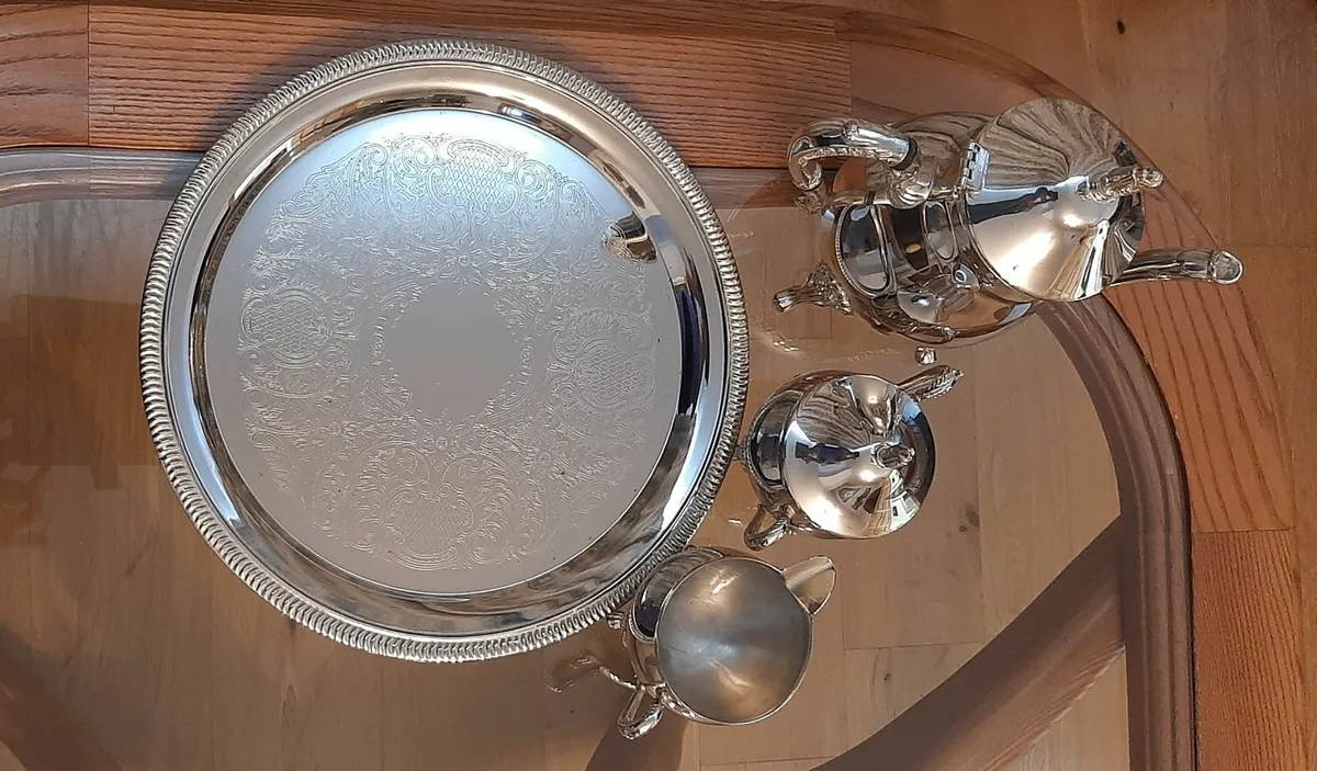 Silver tea set - Image 4