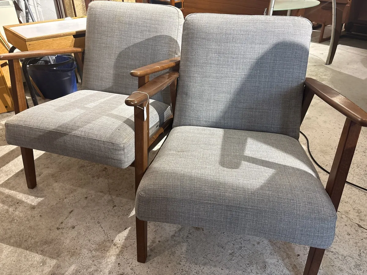 Midcentury fireside chairs - Image 1