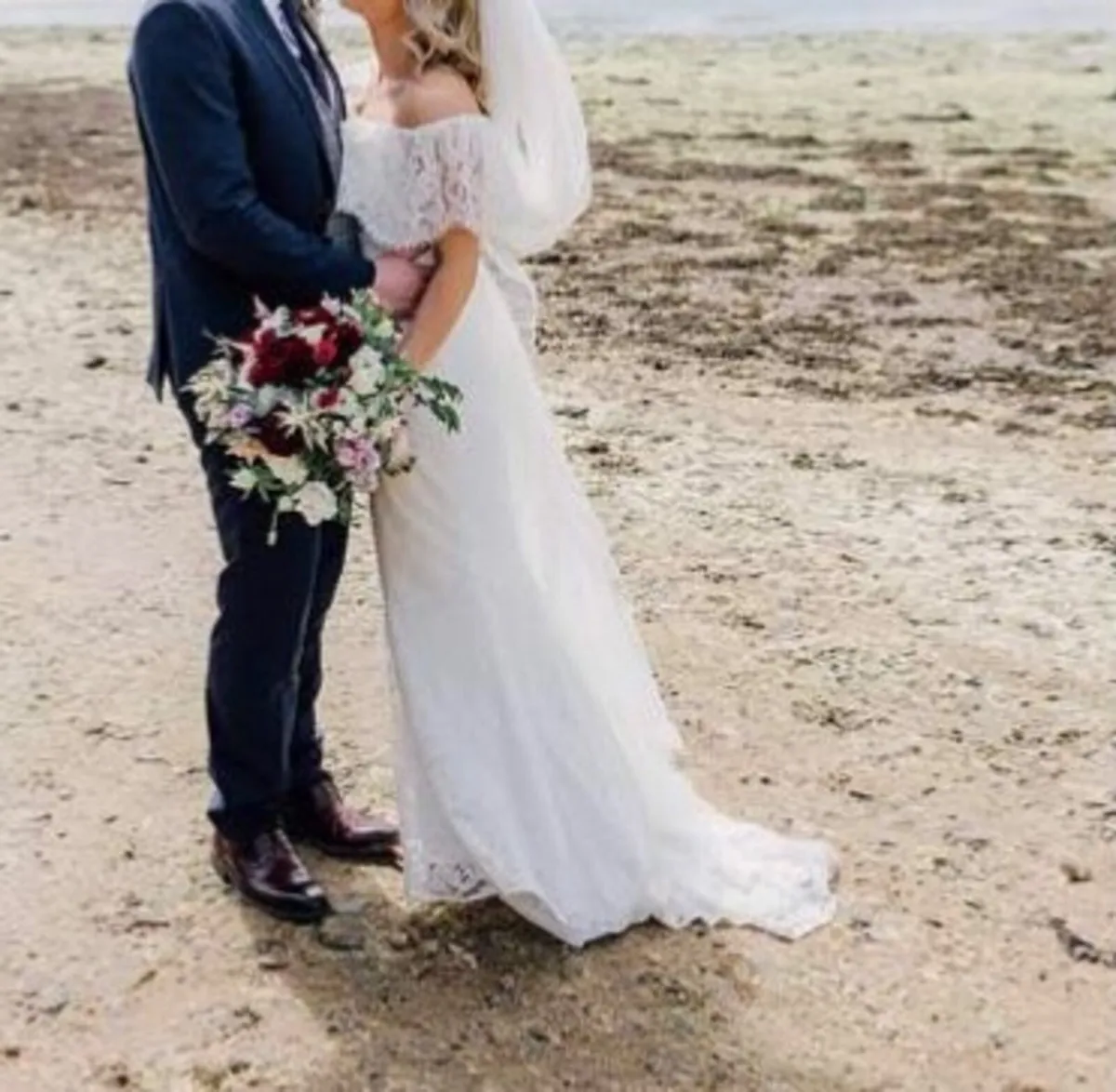 NEW Boho Wedding Dress Folkster Off-Shoulder - Image 2