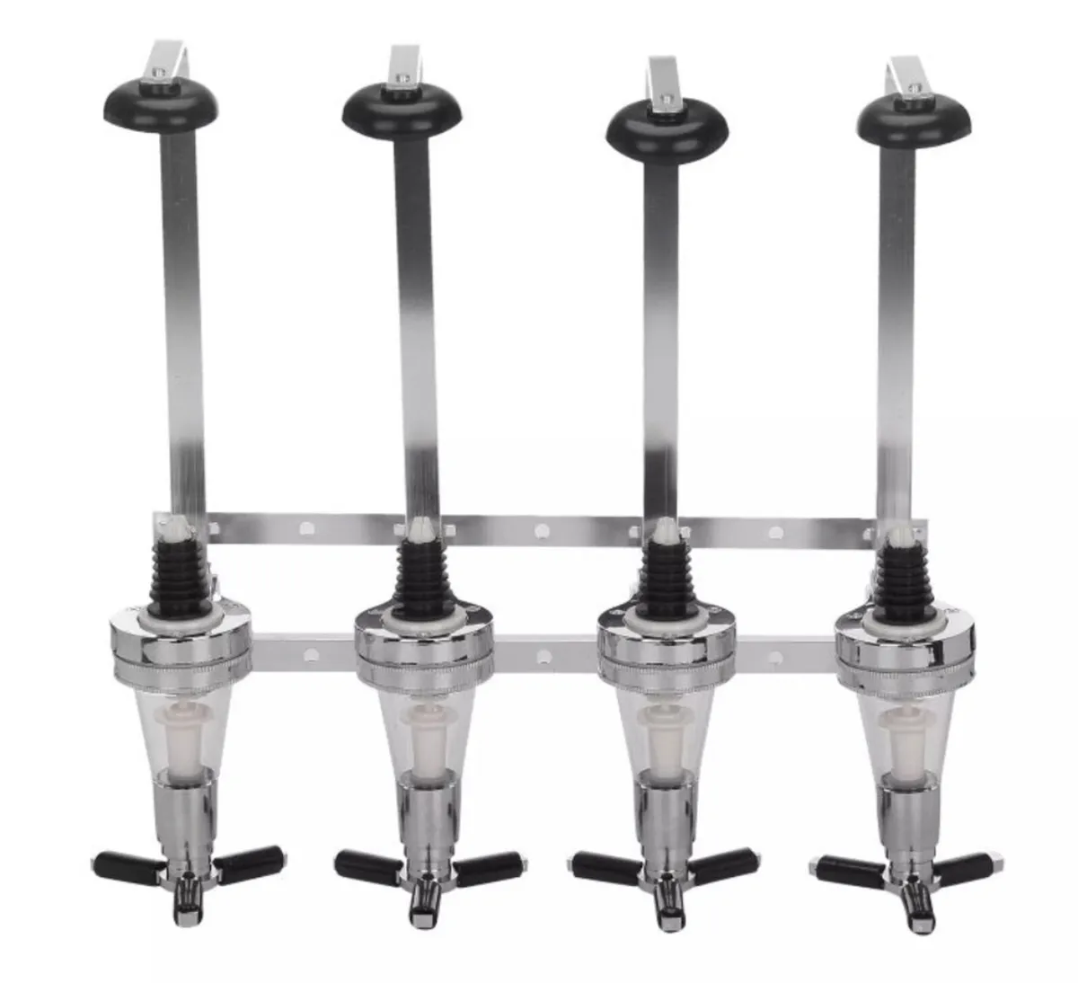 4 Bottle Optic Drinks Dispenser Hone Bar NEW - Image 4