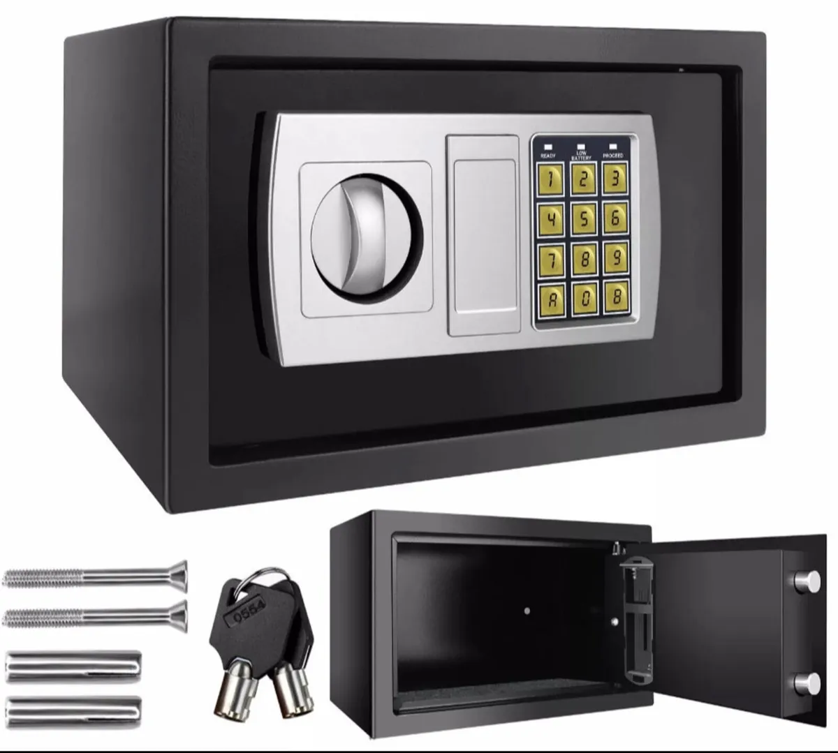 8.5L Secure Digital Steel Safe 31x20x20cm - Image 1