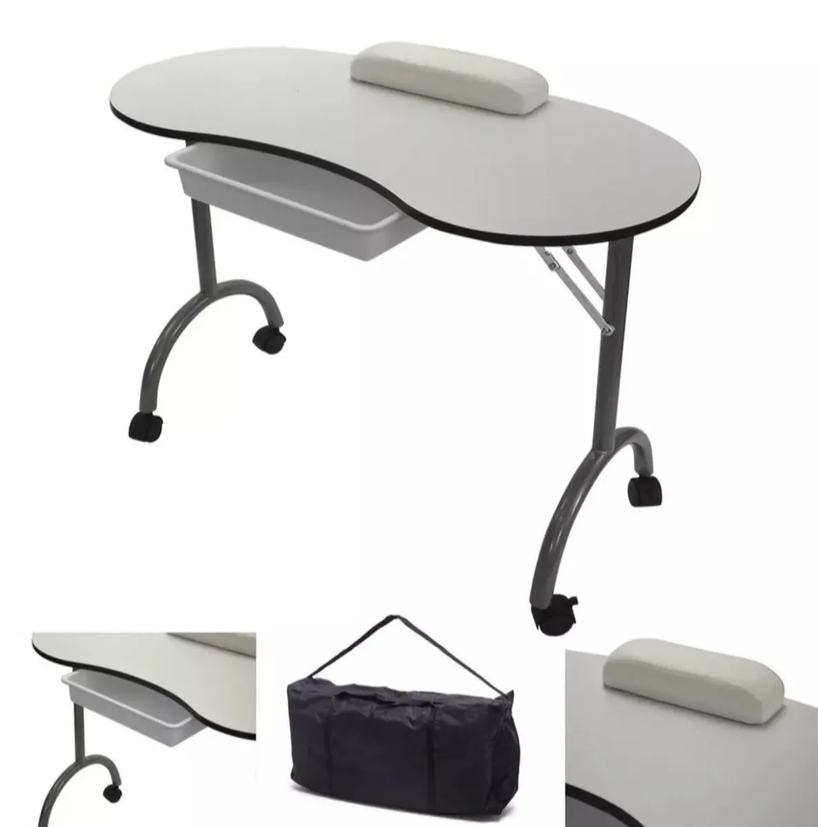 NEW Portable Foldable Manicure Nail Salon Table - Image 2
